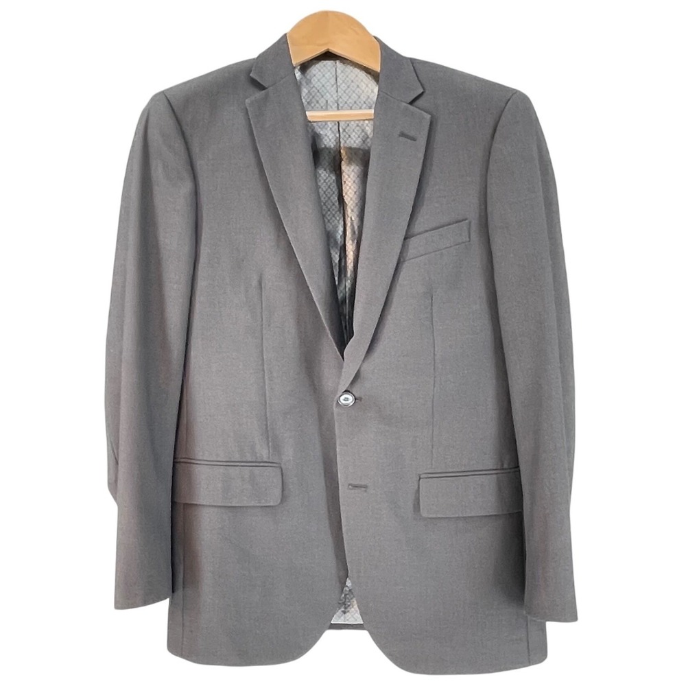 Alberto Cardinali 42R Grey Slim Fit  Jacket Blazer Sport Coat Executive‎ Office